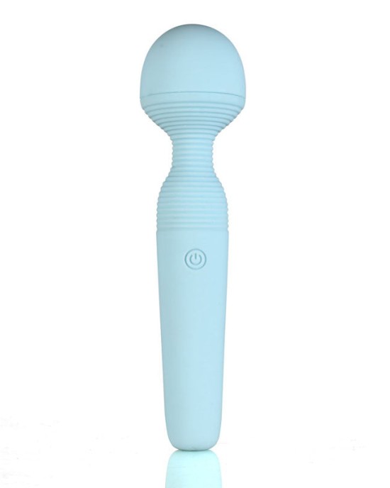 Maia Grace - 15 Function Bendable Massage Wand - Baby Blue