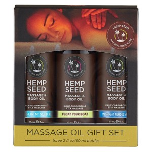 Hemp Seed Massage Oil Gift Box - Set of 3