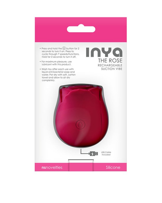 InYa The Rose Clitoral Air Pulsation Stimulator - Red