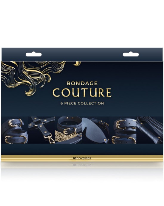 Bondage Couture Blue/Gold 6 Piece Deluxe Kit