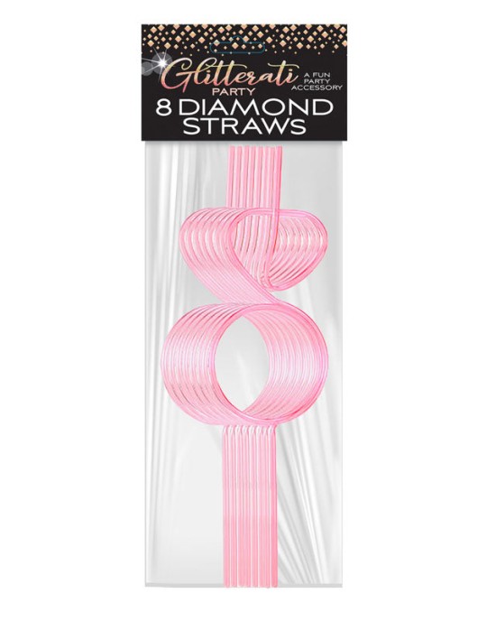 Glitterati - Diamond Straw Set - Pack of 8