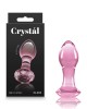 Crystal Gem - Pink 9cm Glass Butt Plug