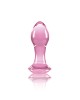 Crystal Gem - Pink 9cm Glass Butt Plug