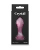 Crystal Gem - Pink 9cm Glass Butt Plug