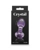 Crystal Gem - Purple 9cm Glass Butt Plug