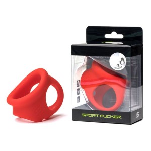 Sport Fucker Cock Chute - Red Cock & Ball Ring