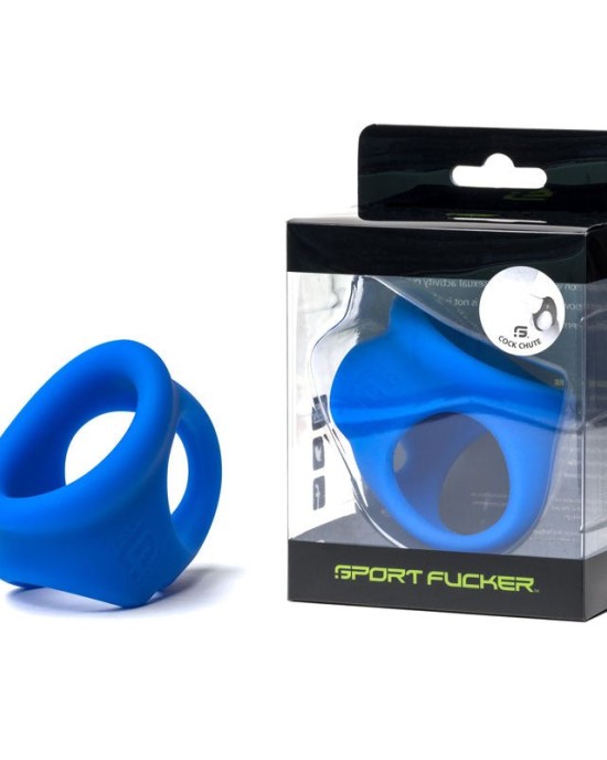 Sport Fucker Cock Chute - Blue Cock & Ball Ring