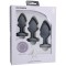 A-Play - Silicone Trainer Grey Butt Plug Set - Set of 3 Sizes