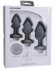 A-Play - Silicone Trainer Grey Butt Plug Set - Set of 3 Sizes