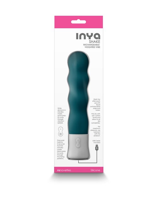 InYa Shake - Dark Teal - Thumping & Rumbling Vibrator