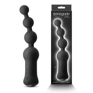 Renegade Quad Vibrating Anal Beads - Black