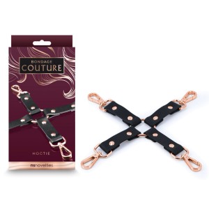 Bondage Couture Hog Tie - Black (No Cuffs Included)