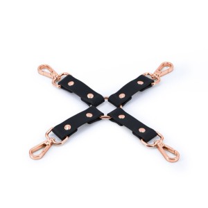 Bondage Couture Hog Tie - Black (No Cuffs Included)