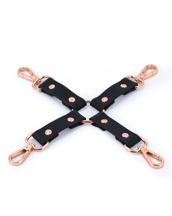 Bondage Couture Hog Tie - Black (No Cuffs Included)