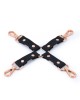 Bondage Couture Hog Tie - Black (No Cuffs Included)