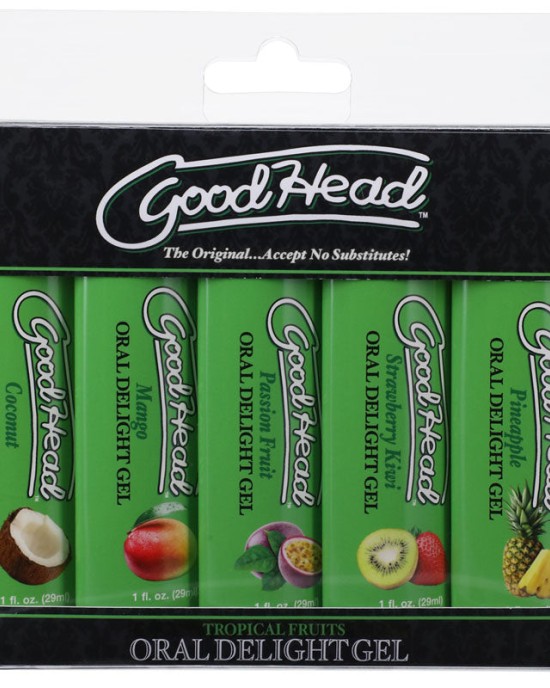 GoodHead Oral Delight Tropical Fruits Gels - Set of 5