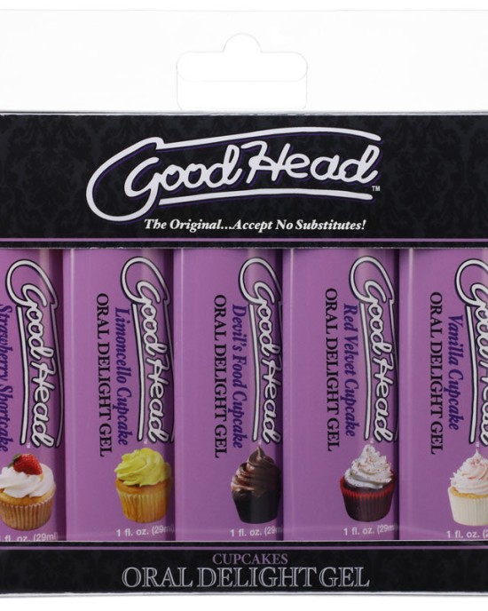 GoodHead Oral Delight Cupcake Gels - Set of 5