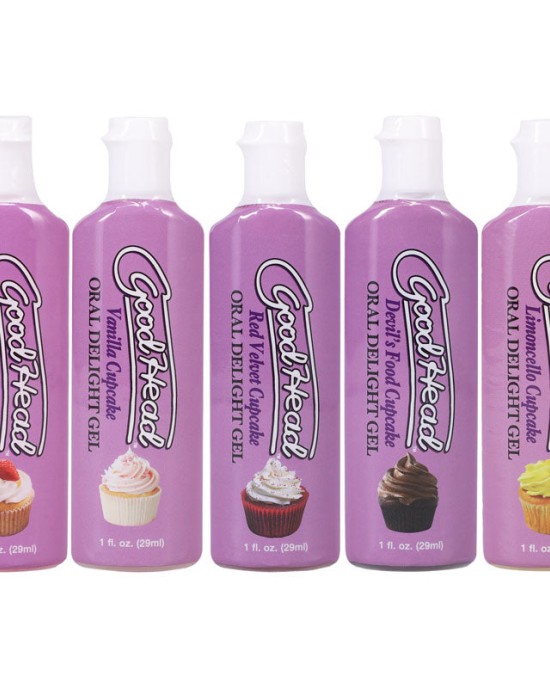 GoodHead Oral Delight Cupcake Gels - Set of 5