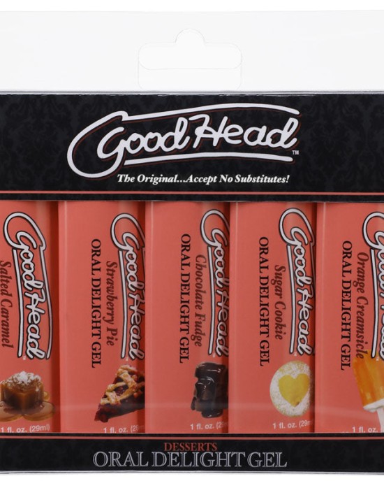 GoodHead Oral Delight Desserts Flavoured Gels - Set of 5