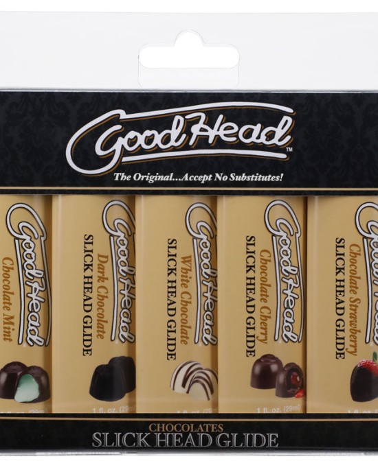 GoodHead Slick Head Glide - Chocolates - Set of 5