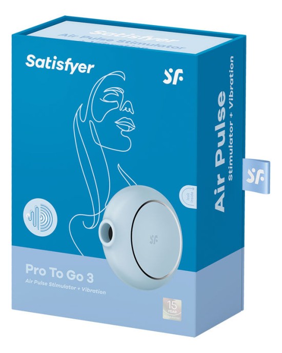 Satisfyer Pro 2 Go 3 Air Pulse Stimulator - Blue