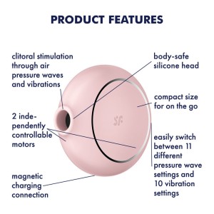 Satisfyer Pro 2 Go 3 Air Pulse Stimulator - Rose