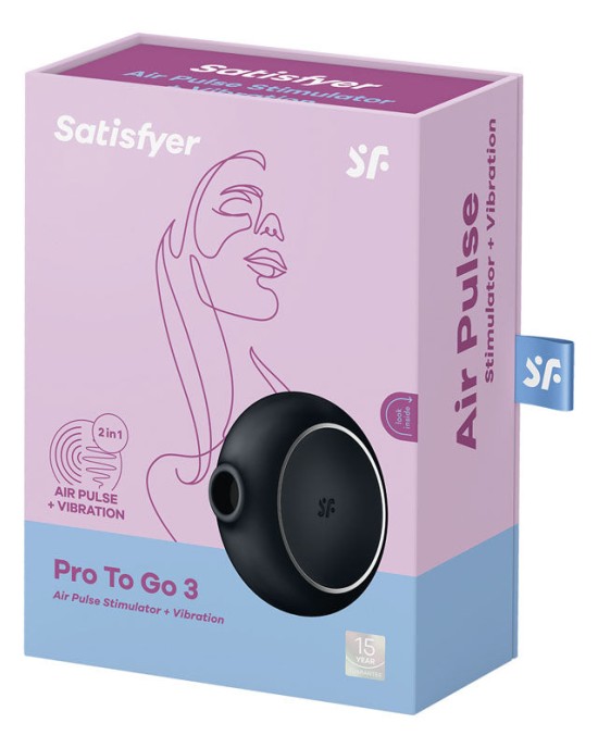 Satisfyer Pro 2 Go 3 Air Pulse Stimulator - Black