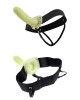 For Him or Her Hollow Strap-On - Glow in the Dark Dildo