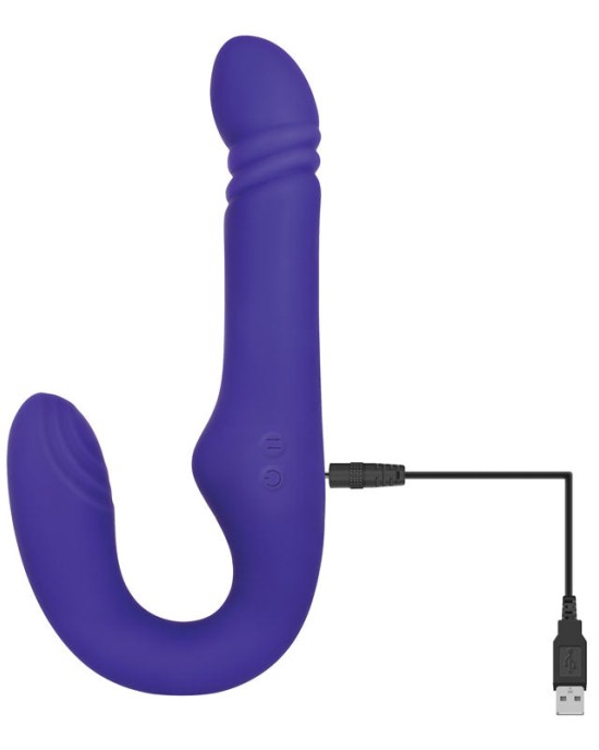 Adam & Eve Eve's Ultimate Thrusting Strapless Strap-On - Purple