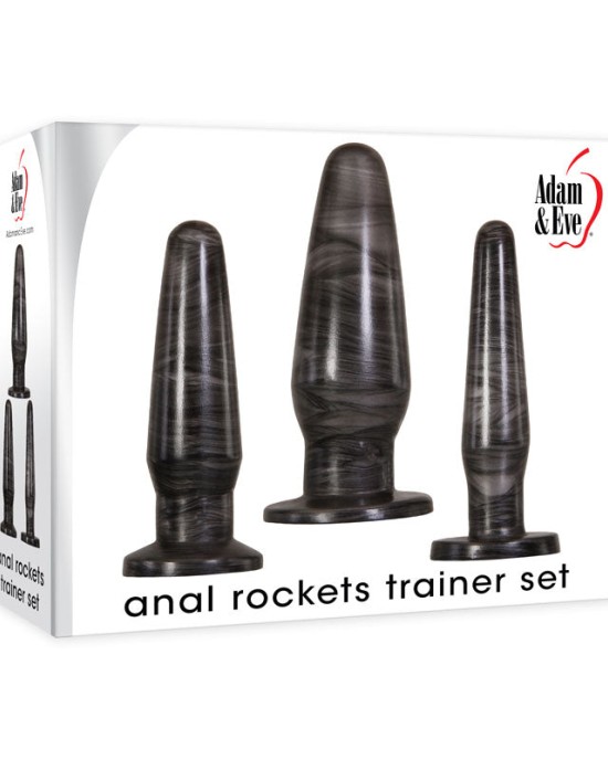 Anal Rockets Trainer Set - Black Galaxy