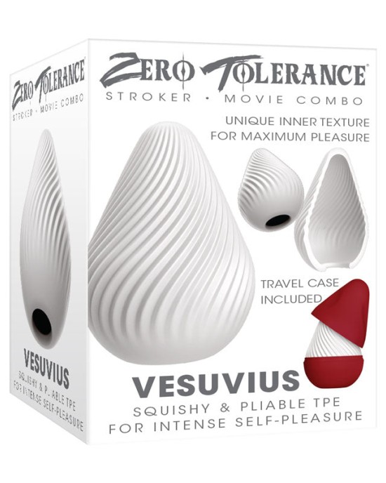 Zero Tolerance Vesuvius - White Mini Stroker Egg