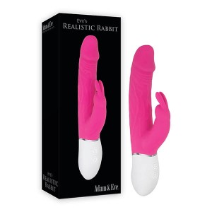 Adam & Eve Eve's Realistic Rabbit Vibrator - Pink