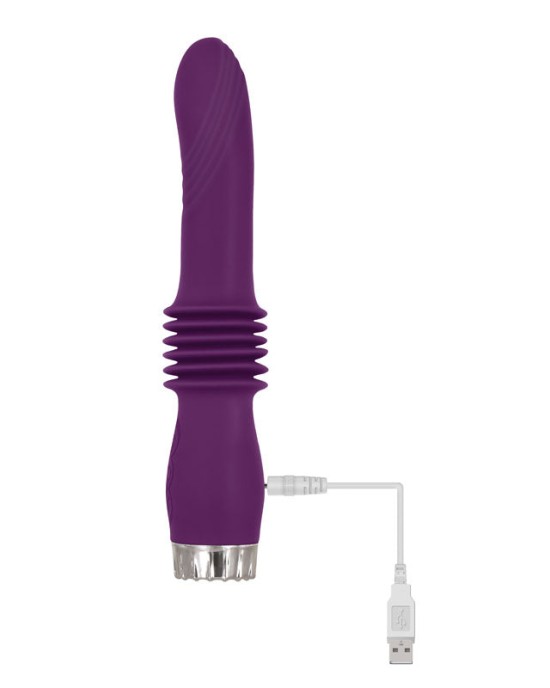 Adam & Eve Deep Love Thrusting Wand - Purple