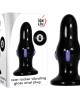 Adam & Eve Rear Rocker - Black Glass 9.8cm Vibrating Butt Plug