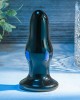 Adam & Eve Rear Rocker - Black Glass 9.8cm Vibrating Butt Plug