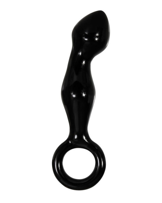 Adam & Eve Adams Glass Prostate Massager - Black