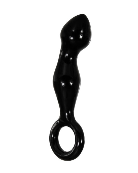 Adam & Eve Adams Glass Prostate Massager - Black