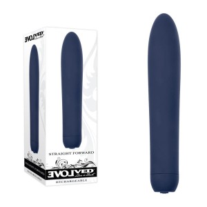 Evolved Straight Forward Vibrator - Blue