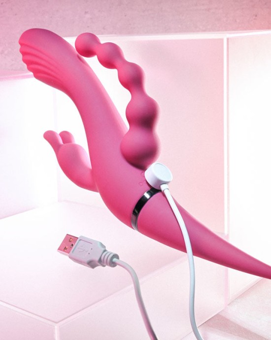 Gender X Four By Four - Pink Multi Vibrator