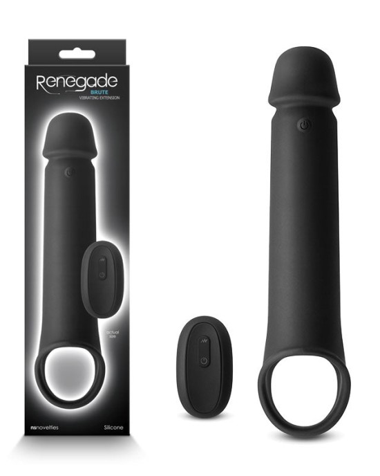 Renegade Brute - Black Vibrating Extender Sleeve