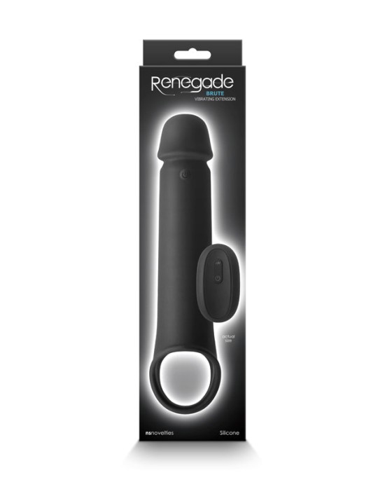 Renegade Brute - Black Vibrating Extender Sleeve