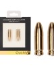 OUCH! Magnetic Nipple Clamps - Gold Diamond Bullet