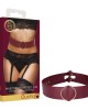 OUCH! Halo - Waist Belt S/M - Burgundy Restraint