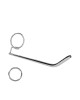 OUCH! Urethral Sounding - Metal 19.7cm Dilator Stick with Ring