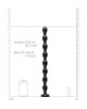 Ouch! Ass Snake Beaded 19 Inch Black Dildo