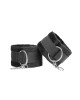 OUCH! Black & White Adjustable Velcro Hand or Ankle Cuffs - Black