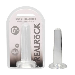 RealRock Non Realistic 5 Inch Dildo with Suction Cup - Clear