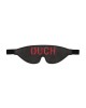 OUCH! Black & White Bonded Leather Eye-Mask ''Ouch''