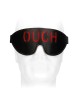 OUCH! Black & White Bonded Leather Eye-Mask ''Ouch''