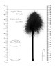 OUCH! Black & White Feather Tickler - Black